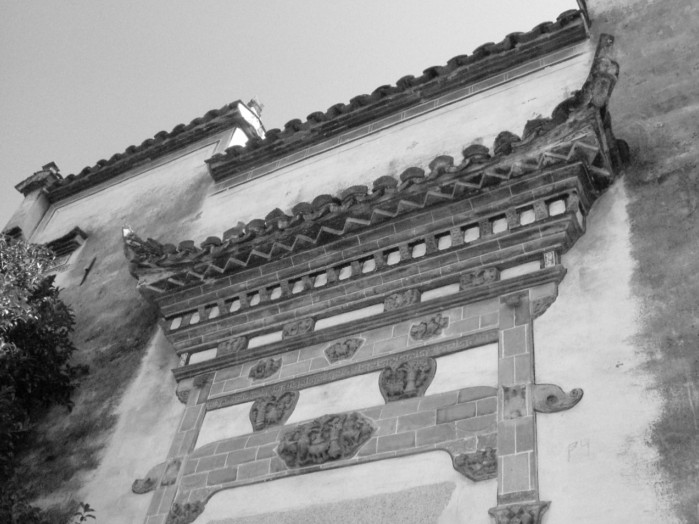 传统仿古中式徽派建筑民俗民居住宅马头墙SU模型CAD图纸大样详图